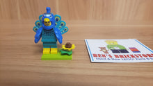 New, Sealed LEGO® Collectible Minifigures Set 71051, col28 - Peacock Costume Fan, Series 28 (Complete Set with Stand and Accessories)