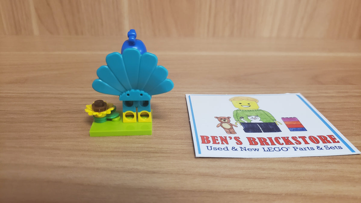 New, Sealed LEGO® Collectible Minifigures Set 71051, col28 - Peacock Costume Fan, Series 28 (Complete Set with Stand and Accessories)