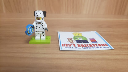 New, Sealed LEGO® Collectible Minifigures Set 71051, col28-7 - Dalmatian Costume Fan, Series 28 (Complete Set with Stand and Accessories)