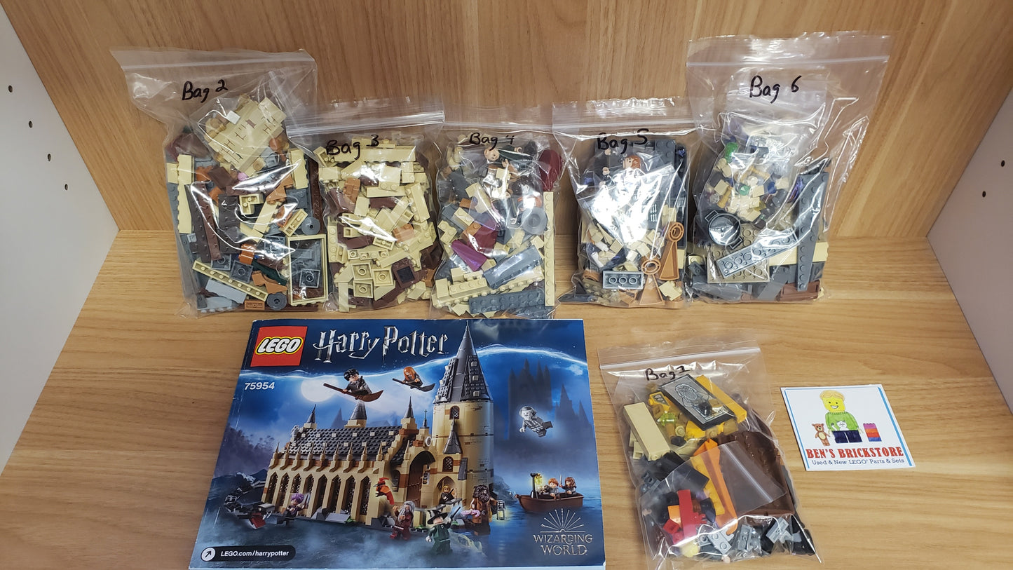 Used, Complete, NO BOX, LEGO® Harry Potter Set 75954 - Hogwarts Great Hall (878 Pieces)