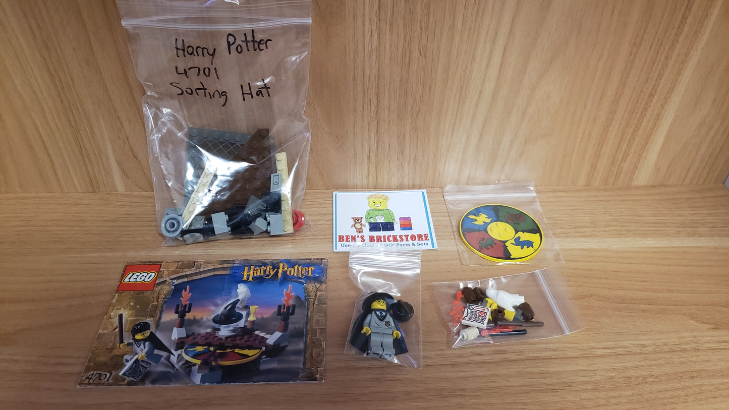 Used, Complete NO BOX LEGO® Harry Potter Set 4701 - Sorting Hat