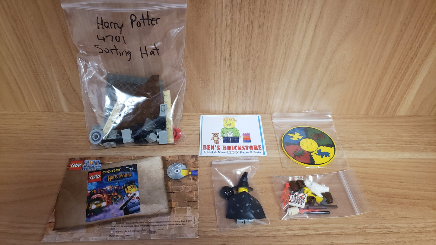 Used, Complete NO BOX LEGO® Harry Potter Set 4701 - Sorting Hat