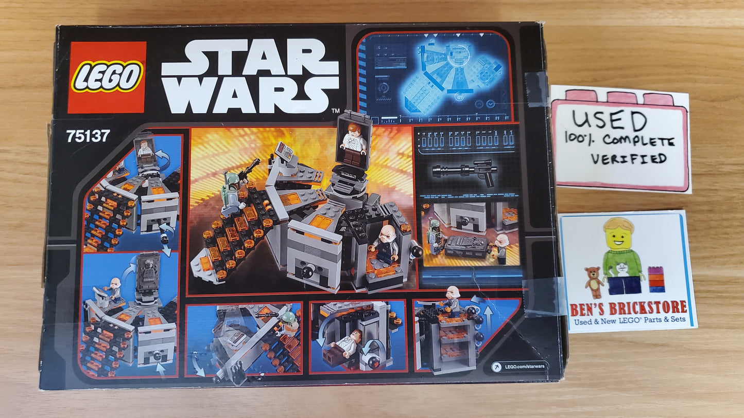 Used, Complete LEGO® Star Wars™ Carbon-Freezing Chamber 75137 (231 Pieces)