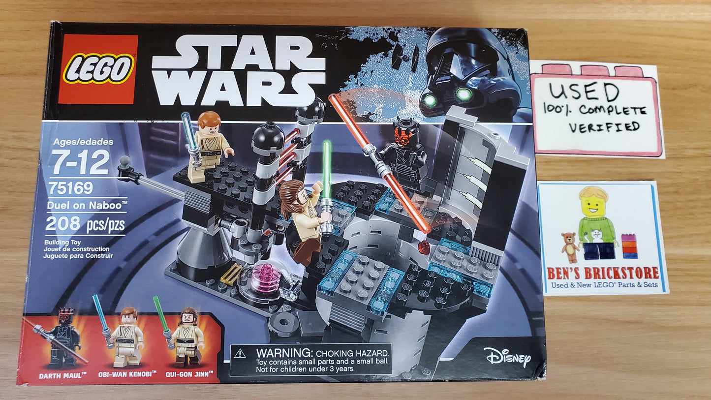 Used, Complete, LEGO® Star Wars™ Duel on Naboo 75169 ( 208 Pieces) SLIGHTLY CRUSHED BOX