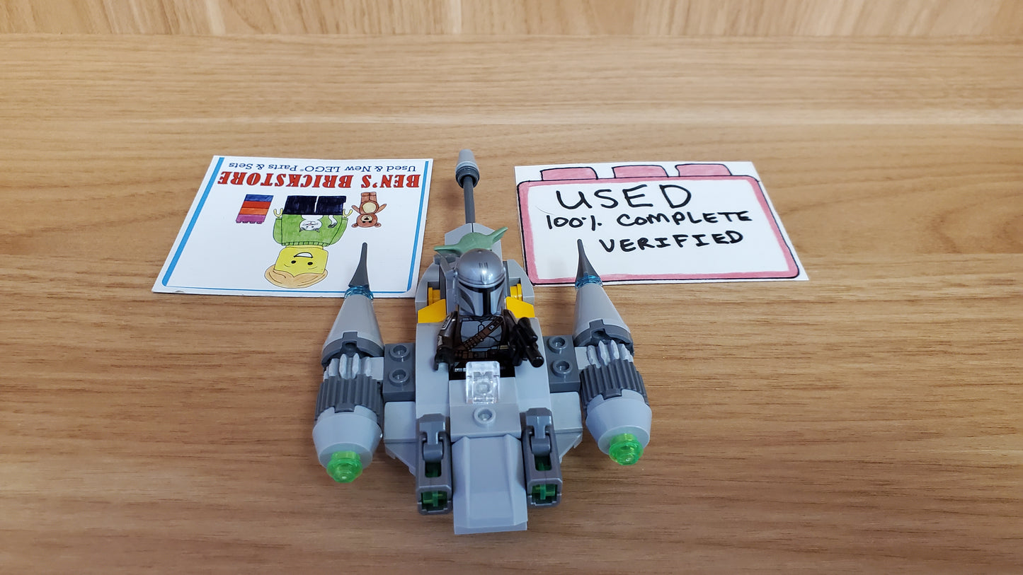 Used, Complete, PREASSEMBLED LEGO® Star Wars™ The Mandalorian’s N-1 Starfighter™ Microfighter 75363 (88 Pieces)