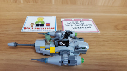 Used, Complete, PREASSEMBLED LEGO® Star Wars™ The Mandalorian’s N-1 Starfighter™ Microfighter 75363 (88 Pieces)