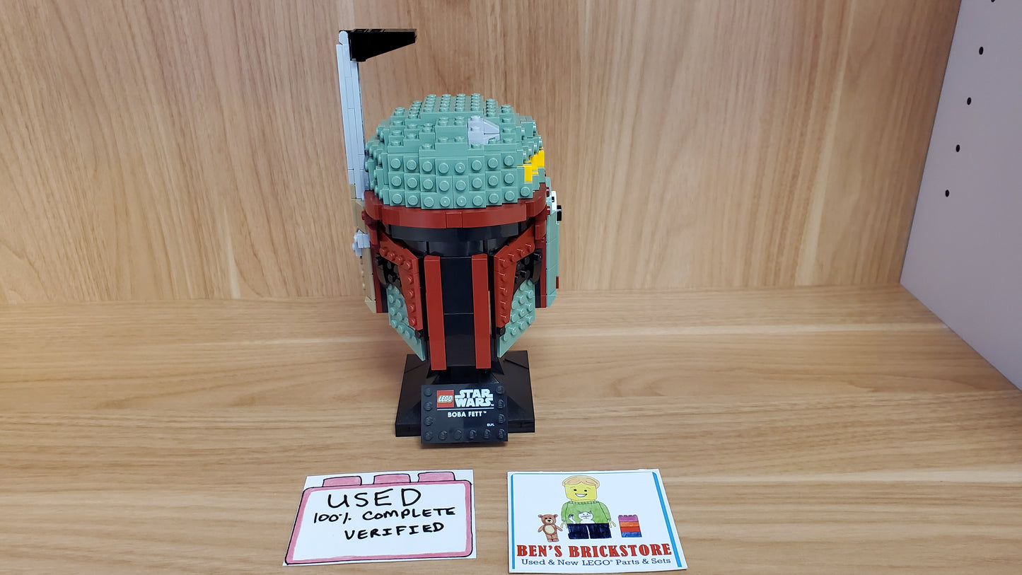 Used, Complete, PREASSEMBLED LEGO® Star Wars™ Set 75277 Boba Fett Helmet (625 Pieces)