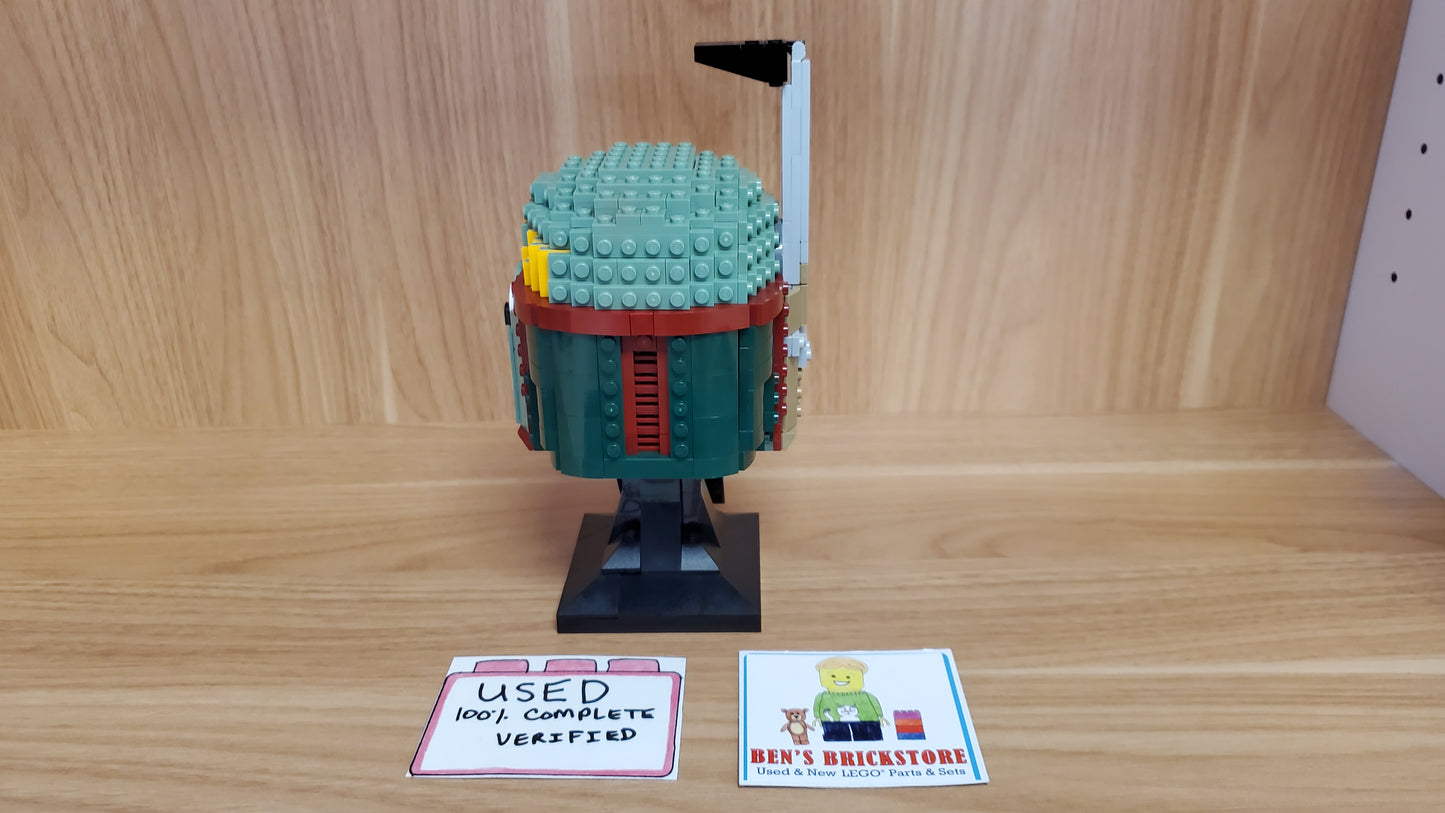 Used, Complete, PREASSEMBLED LEGO® Star Wars™ Set 75277 Boba Fett Helmet (625 Pieces)