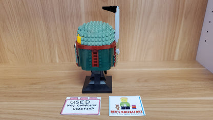 Used, Complete, PREASSEMBLED LEGO® Star Wars™ Set 75277 Boba Fett Helmet (625 Pieces)