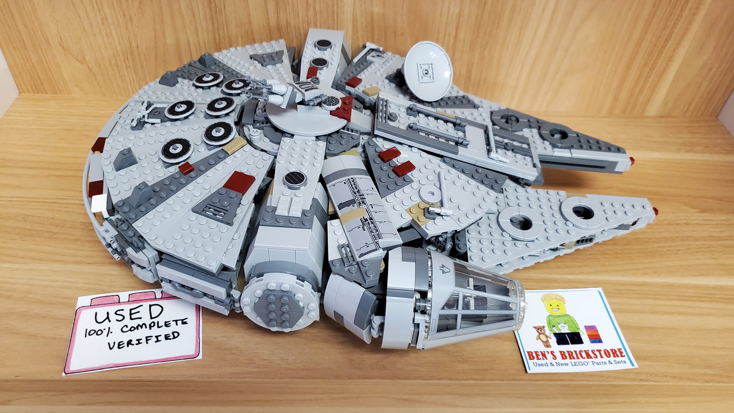 Used, INCOMPLETE, PREASSEMBLED, LEGO® Star Wars: The Rise of Skywalker Millennium Falcon™ 75257 Building Kit (1,351 Pieces)