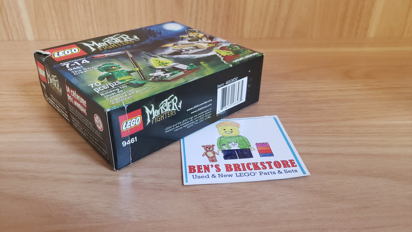 New, Complete LEGO® Monster Fighters Set 9461 The Swamp Creature (70 Pieces) DAMAGED BOX