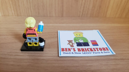 New, Complete LEGO® Collectible Minifigures Set col25-7 - Fitness Instructor, Series 25 (Complete Set with Stand and Accessories)