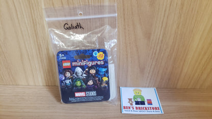 New, Complete LEGO® Collectible Minifigures Set colmar2-8 - Goliath, Marvel Studios, Series 2 (Complete Set with Stand and Accessories)