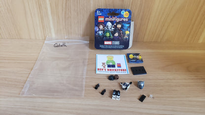 New, Complete LEGO® Collectible Minifigures Set colmar2-8 - Goliath, Marvel Studios, Series 2 (Complete Set with Stand and Accessories)