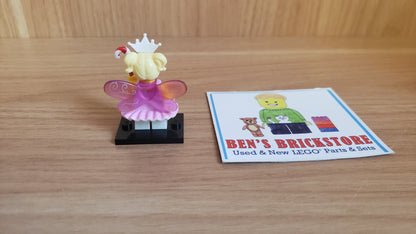 Used LEGO® Collectible Minifigures Set col23-2 - Sugar Fairy, Series 23 (Complete Set with Stand and Accessories)