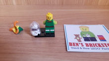 Used LEGO® Collectible Minifigures Set col23-5 - Holiday Elf, Series 23 (Complete Set with Stand and Accessories)