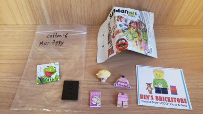 New, Complete LEGO® Collectible Minifigures Set coltm-6 - Miss Piggy, The Muppets (Complete Set with Stand and Accessories)