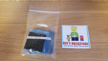 IDISPLAYIT Single Minifigure Display Case w/ 6 x 6 Black Plate