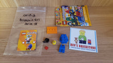 New, Complete  LEGO® Collectible Minifigures Set col18-3 - Brick Suit Girl, Series 18 (Complete Set with Stand and Accessories)