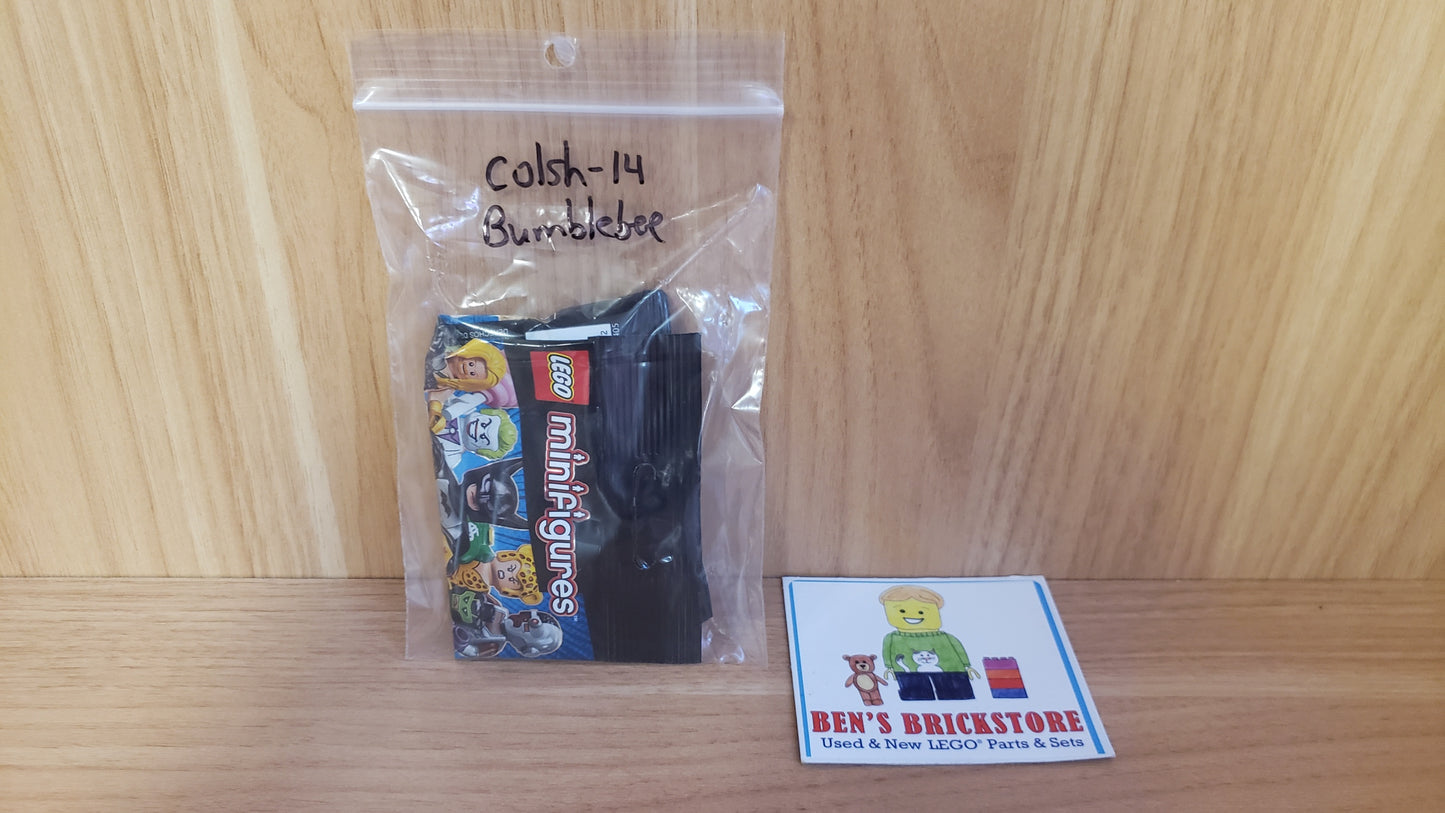 New, Complete LEGO® Collectible Minifigures Set colsh-14 - Bumblebee, DC Super Heroes (Complete Set with Stand and Accessories)