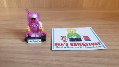 New, Sealed LEGO® Collectible Minifigures Set col29-5 Boba Cup Fan, Series 29 (Complete Set with Stand and Accessories)