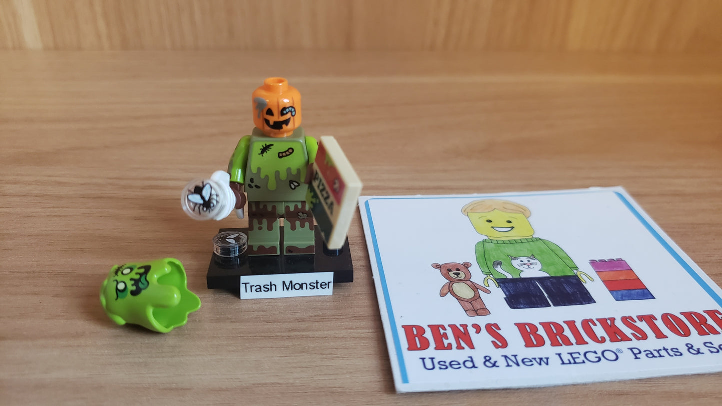 New, Sealed LEGO® Collectible Minifigures Set col29-6 Trash Monster, Series 29 (Complete Set with Stand and Accessories)
