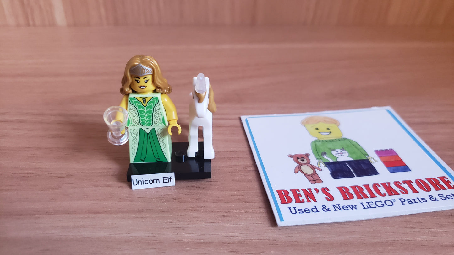 New, Sealed LEGO® Collectible Minifigures Set col29-12 Unicorn Elf, Series 29 (Complete Set with Stand and Accessories)