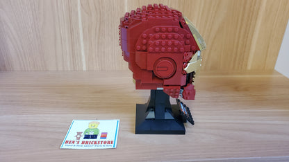 Used, Complete, PREASSEMBLED LEGO® Marvel Avengers Set 76165 Iron Man Helmet (480 Pieces)