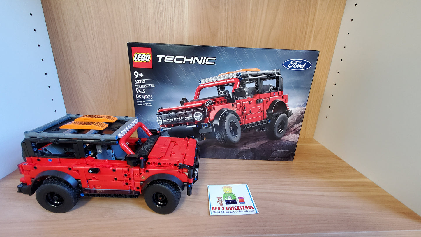 Used, Complete, PREASSEMBLED LEGO® Technic™ Set 42213 Ford Bronco SUV (943 Pieces)