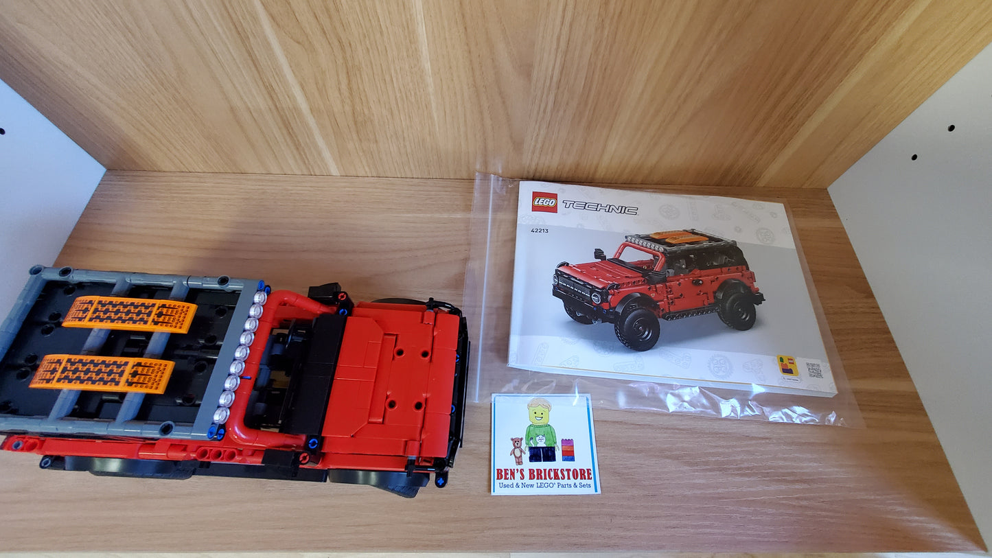 Used, Complete, PREASSEMBLED LEGO® Technic™ Set 42213 Ford Bronco SUV (943 Pieces)