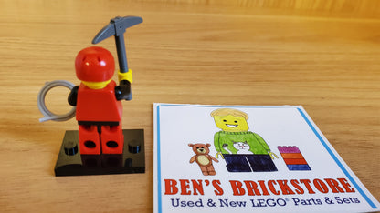 Used, Complete LEGO® Collectible Minifigures Set col11-9 - Mountain Climber, Series 11 (Complete Set with Stand and Accessories)