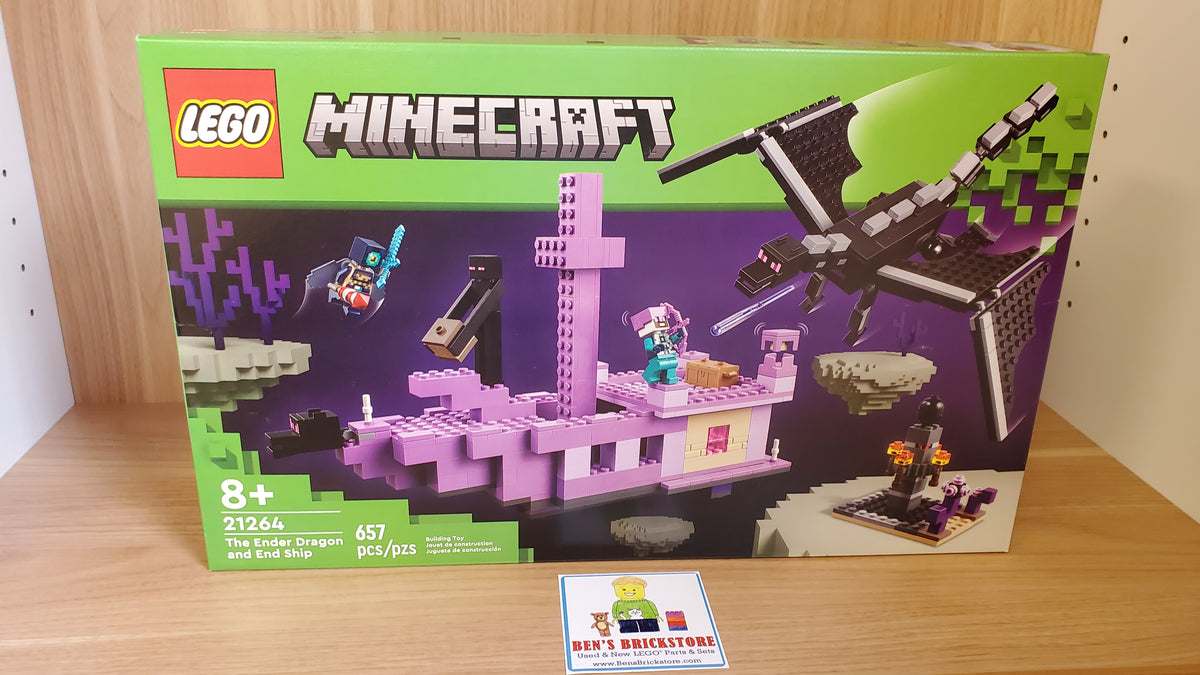 New, Sealed LEGO® Minecraft Set 21264 - The Ender Dragon and End Ship (657 pcs)