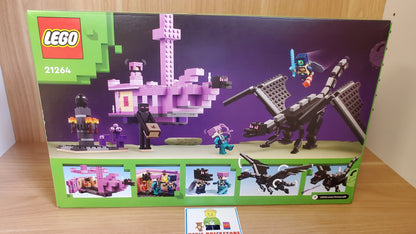 New, Sealed LEGO® Minecraft Set 21264 - The Ender Dragon and End Ship (657 pcs)