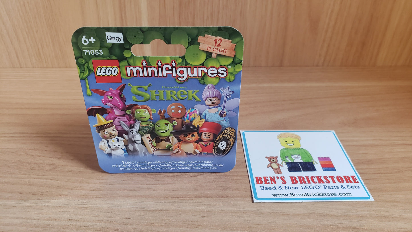 New, Sealed LEGO® Shrek Collectible Minifigures Set 71053 colshr-3, Gingy (Complete Set with Stand and Accessories)