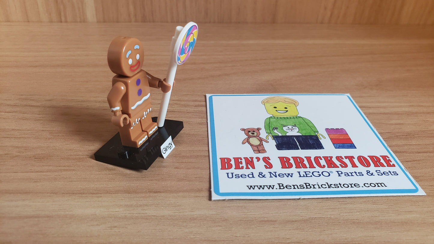New, Sealed LEGO® Shrek Collectible Minifigures Set 71053 colshr-3, Gingy (Complete Set with Stand and Accessories)