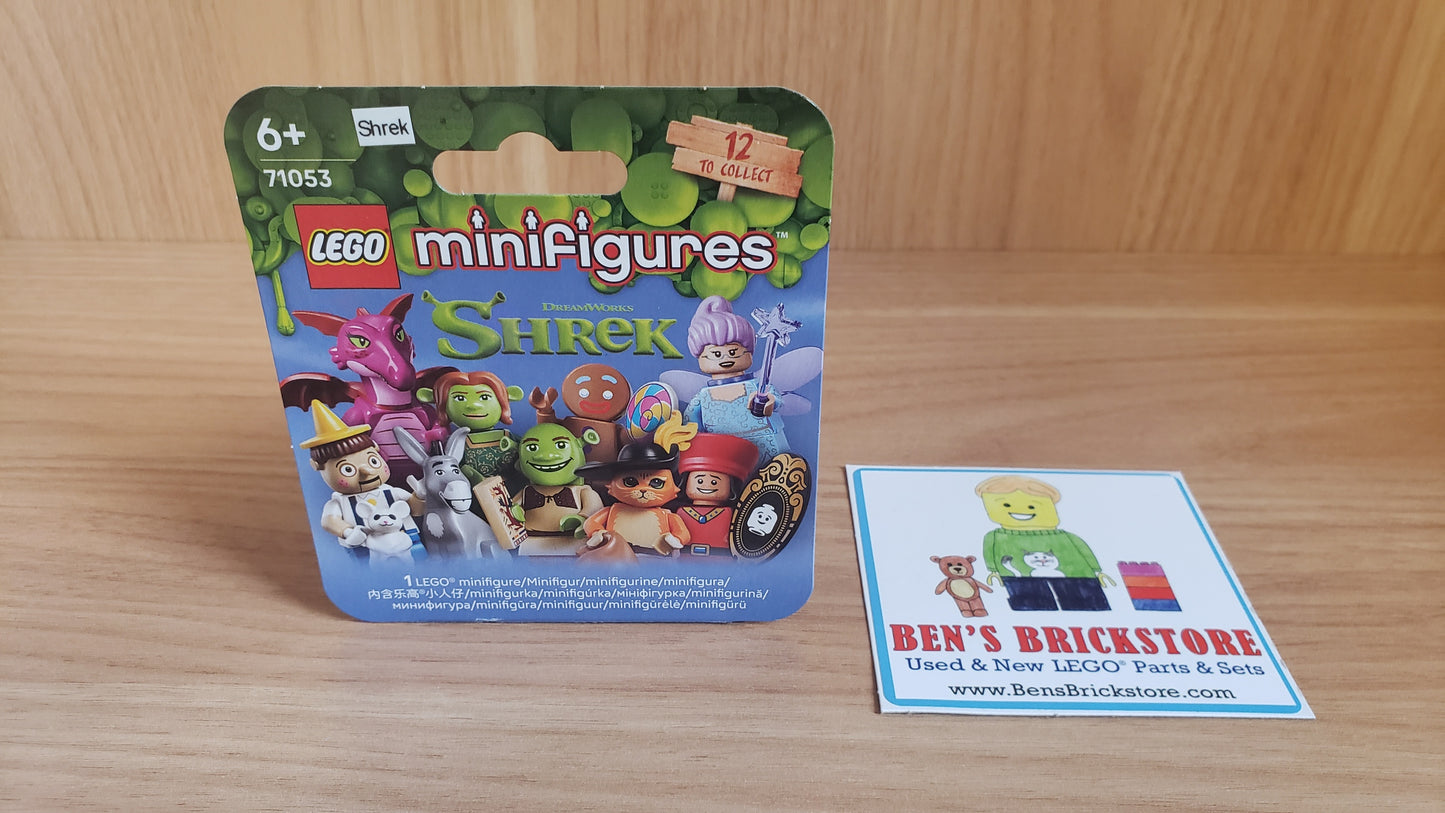 New, Sealed LEGO® Shrek Collectible Minifigures Set 71053 colshr-4, Shrek (Complete Set with Stand and Accessories)