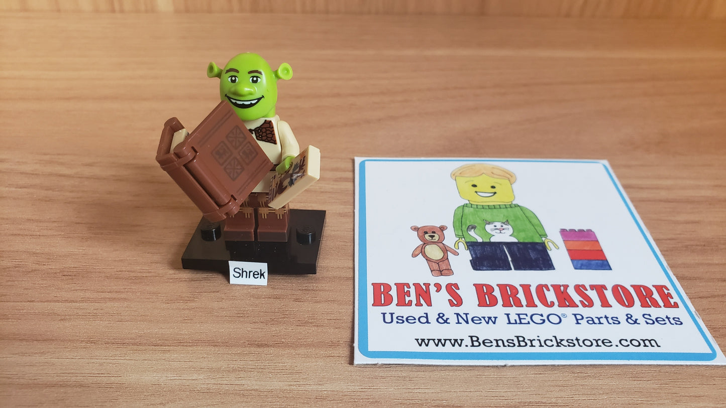 New, Sealed LEGO® Shrek Collectible Minifigures Set 71053 colshr-4, Shrek (Complete Set with Stand and Accessories)