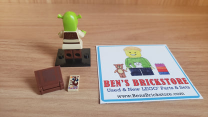 New, Sealed LEGO® Shrek Collectible Minifigures Set 71053 colshr-4, Shrek (Complete Set with Stand and Accessories)