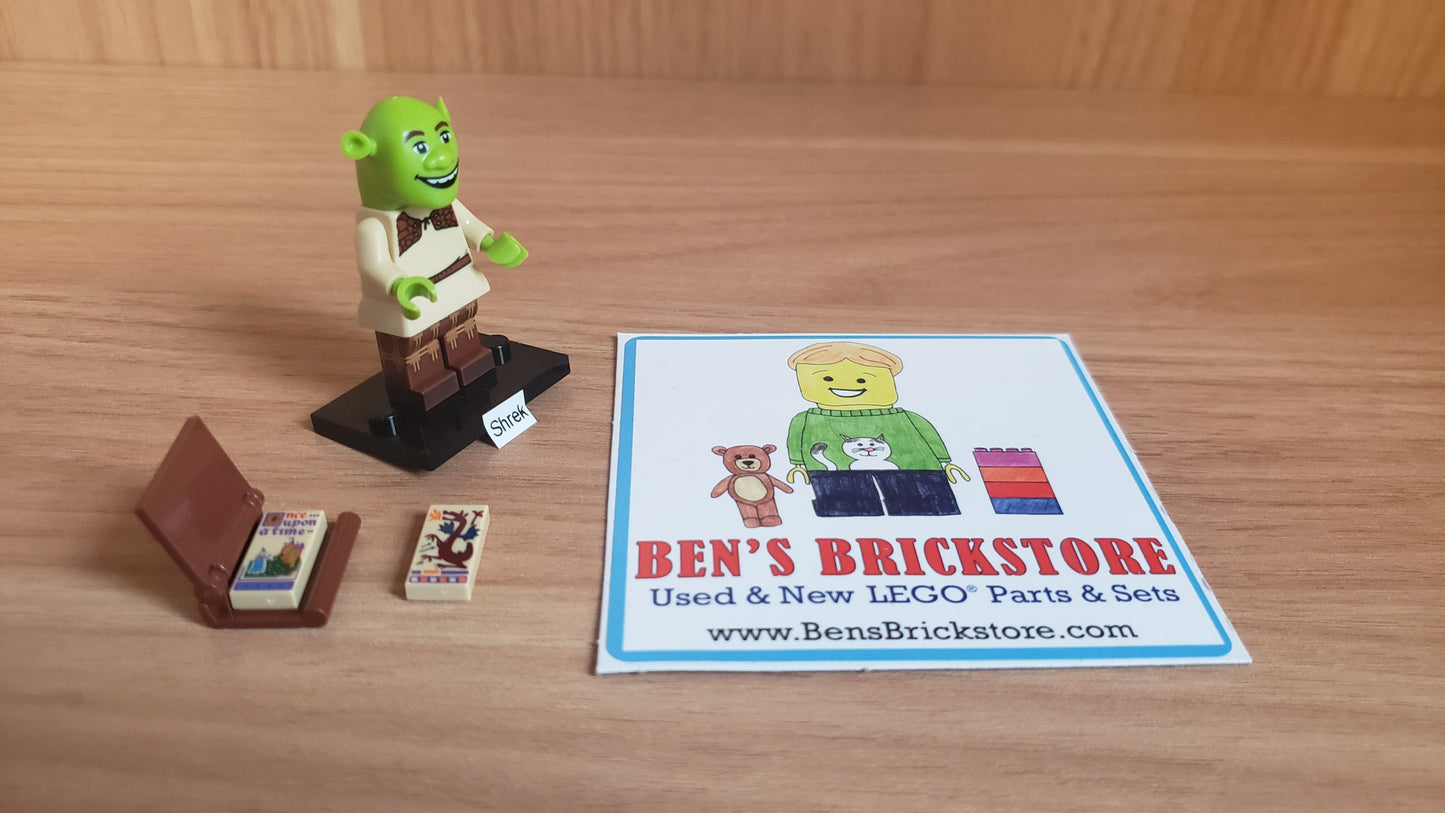 New, Sealed LEGO® Shrek Collectible Minifigures Set 71053 colshr-4, Shrek (Complete Set with Stand and Accessories)