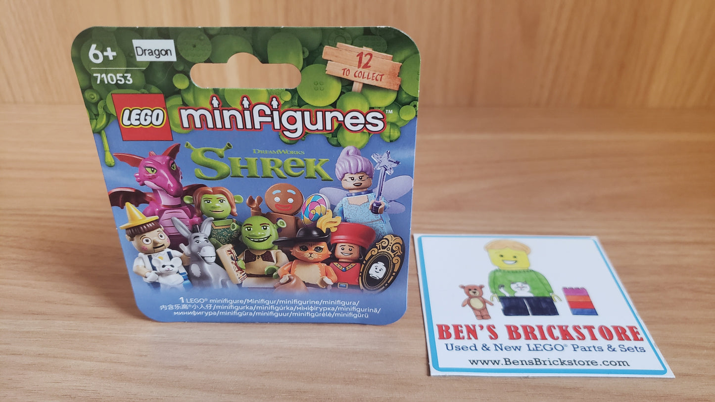 New, Sealed LEGO® Shrek Collectible Minifigures Set 71053 colshr-5, Dragon (Complete Set with Stand and Accessories)