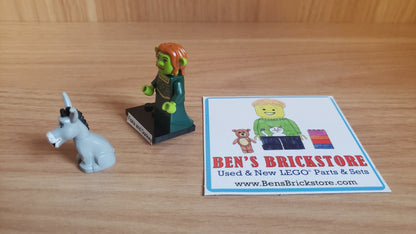 New, Sealed LEGO® Shrek Collectible Minifigures Set 71053 colshr-6, Fiona and Donkey (Complete Set with Stand and Accessories)