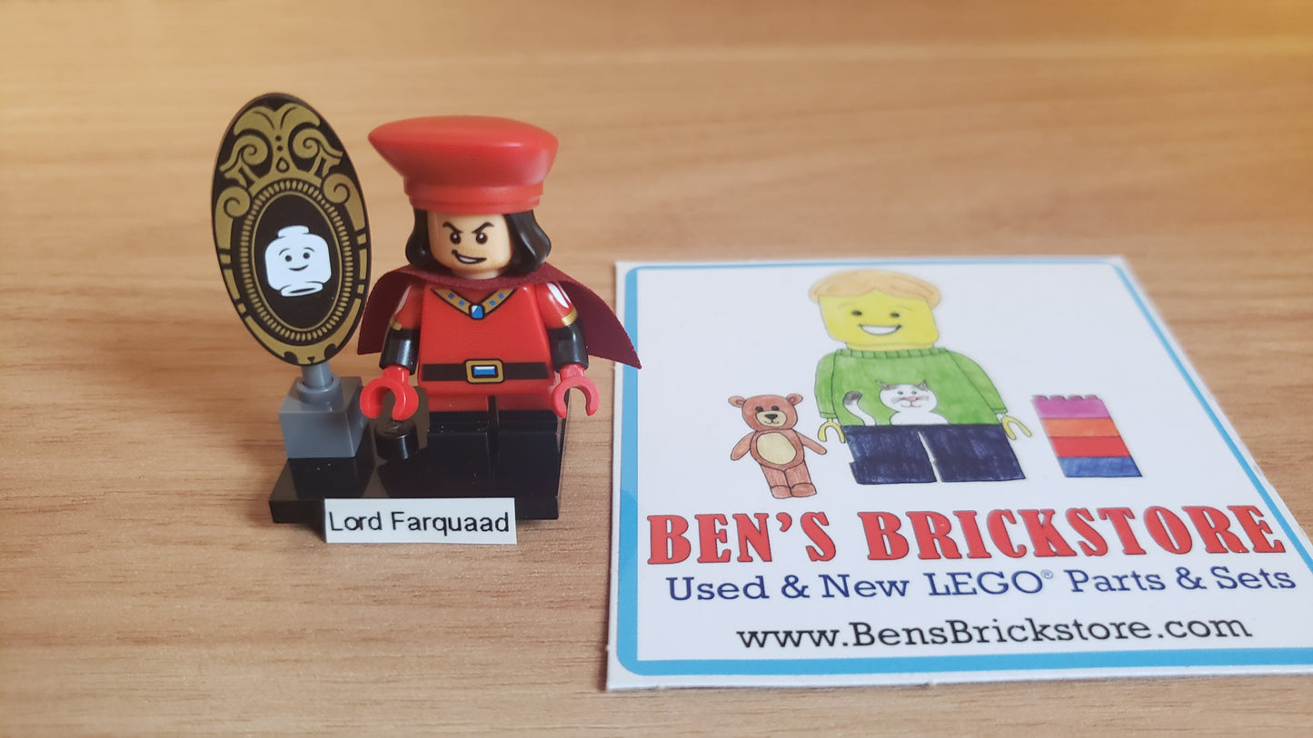 New, Sealed LEGO® Shrek Collectible Minifigures Set 71053 colshr-10, Lord Farquaad (Complete Set with Stand and Accessories)