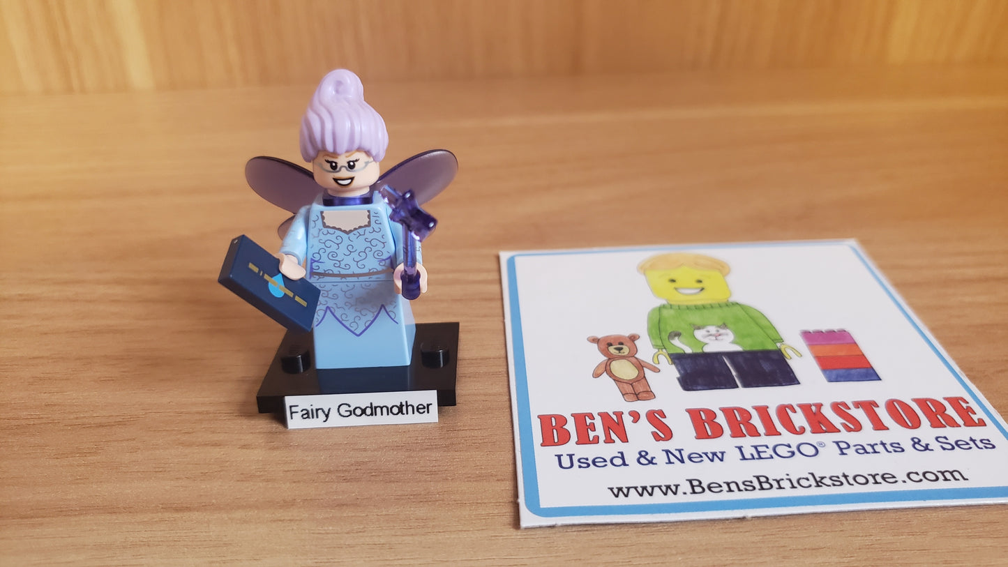 New, Sealed LEGO® Shrek Collectible Minifigures Set 71053 colshr-11, Fairy Godmother (Complete Set with Stand and Accessories)