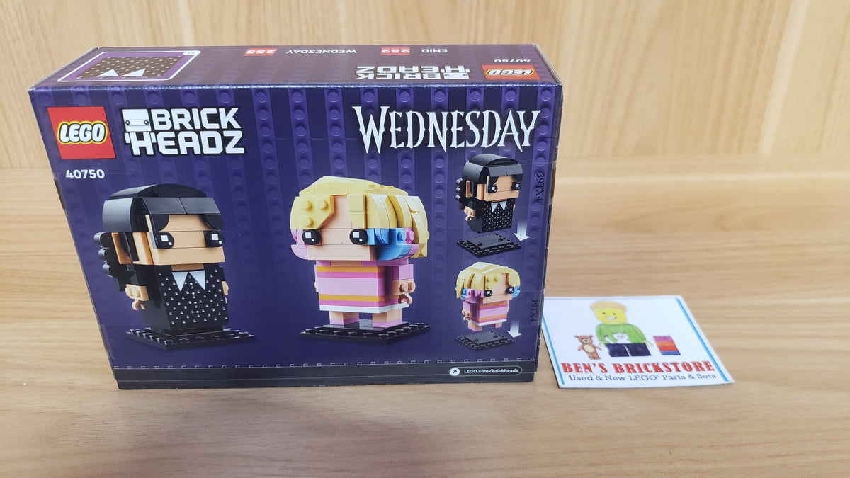 New, Sealed LEGO® BrickHeadz Wednesday Set 40750 - Wednesday & Enid (239 pcs)
