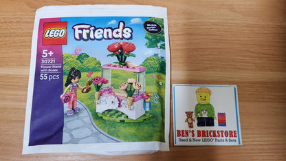 New, Sealed LEGO® Friends Set 30721 - Flower Stand with Roses paper bag (55 pcs)