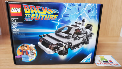 New, Sealed LEGO® Ideas (CUUSOO) Set 21103 Back to the Future The DeLorean Time Machine (401 pcs)