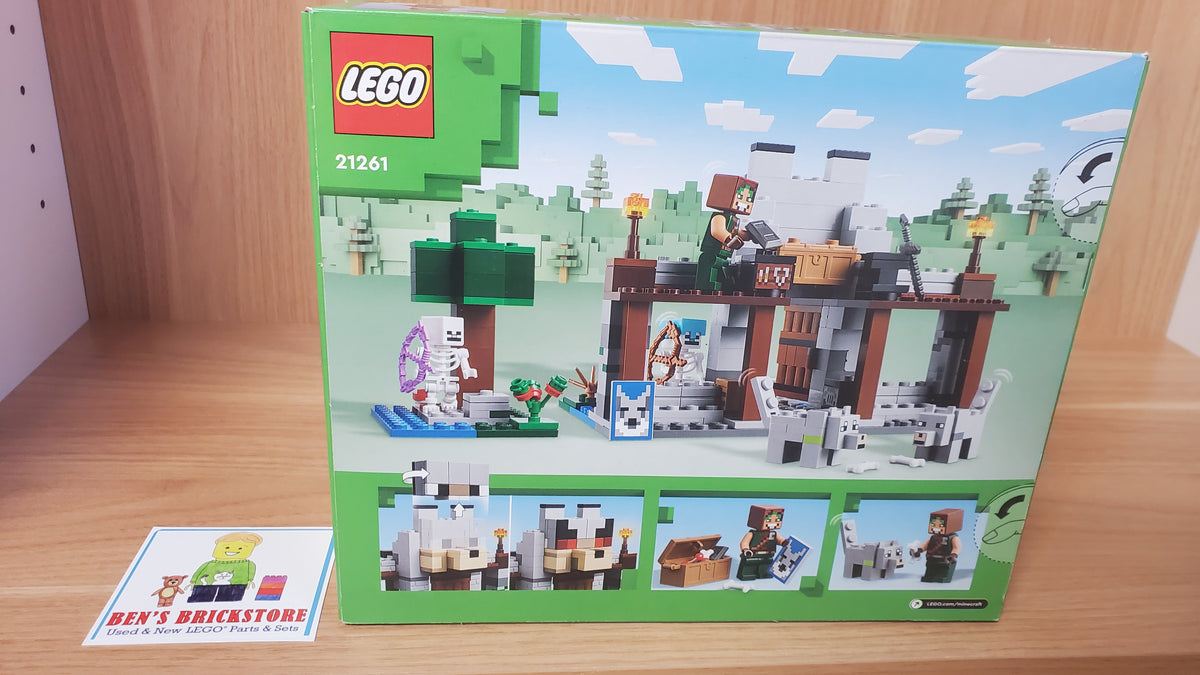 New, Sealed LEGO® Minecraft The Wolf Stronghold Fortress Playset 21261 (312 pcs)