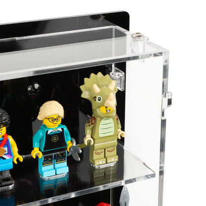 25 LEGO® Minifigures Wall-Mounted Display Case by Kingdom Brick Supply