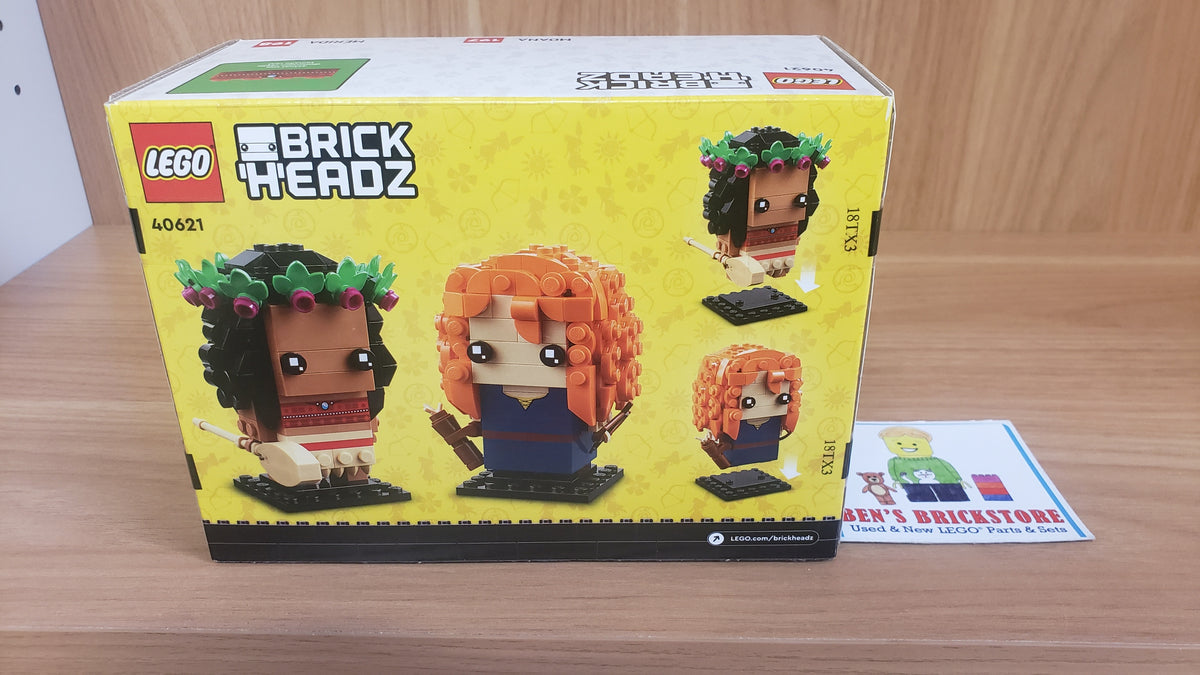 New, Sealed LEGO® BrickHeadz Disney Princess Set 40621 - Moana & Merida (410 pcs)