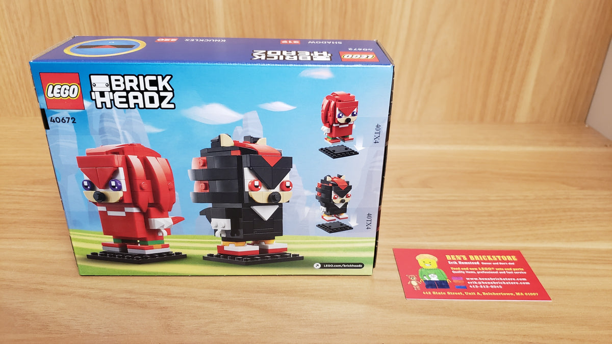 New, Sealed LEGO® BrickHeadz Sonic the Hedgehog Set 40672 - Sonic the Hedgehog: Knuckles & Shadow